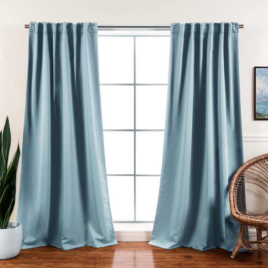 Bantam Solid Blackout Thermal Rod Pocket Curtain Panels
